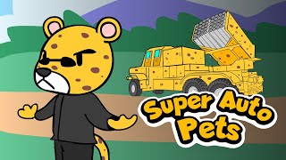 Super Auto Pets Animation  You Meet Leopard Level 3 [upl. by Kinimod]