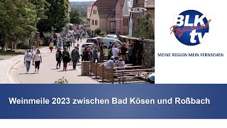 Weinmeile 2023 zwischen Bad Kösen und Roßbach [upl. by Gnus67]