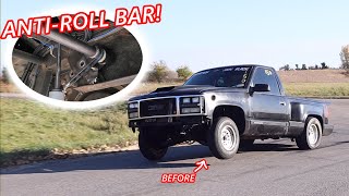 Building a Custom ANTIROLL BAR For The BIG TURBO OBS Street Truck [upl. by Nodyarb925]