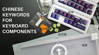 Chinese keywords for keyboard component on Taobao [upl. by Ifen]