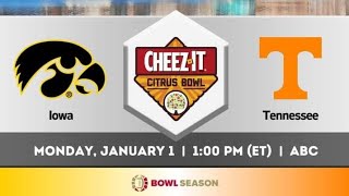 Tennessee vs Iowa Football Game Prediction Citrus Bowl [upl. by Htrow560]