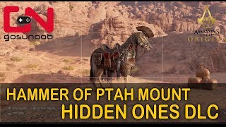 Assassins Creed Origins Hammer of Ptah Legendary Mount Hidden Ones DLC [upl. by Ydassac]