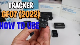 Mini GPS GF07 Tracker for Vehicle How to Use  how to setup [upl. by Ostap966]