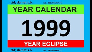 calendar year 1999 calendar blog eclipse education music entertainment inggeris [upl. by Julis]