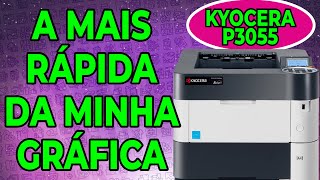 CHEGOU Kyocera P3055  Teste da minha nova impressora laser  Impressão em 500 folhas  Gráfica [upl. by Sausa568]