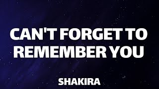 Shakira  Cant Remember to Forget You ft Rihanna Lyrics [upl. by Cristie]