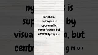 Peripheral vs Central Nystagmus  MRCP revision  shorts nystagmus vertigo neurology ataxia [upl. by Ariadne]