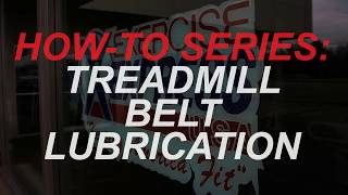 How to lubricate your treadmill belt [upl. by Notnil897]