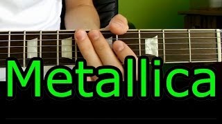 Jak zagrać  Metallica  Enter Sandman  Riff  Lekcja HD [upl. by Suzann222]