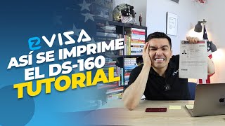 ¿Cómo imprimir tu formulario DS160 EZ Visa [upl. by Ainitsirk]