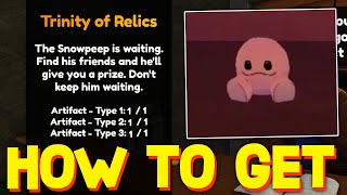 HOW TO GET ALL ARTIFACTS LOCATIONS FOR TRINITY OF RELICS QUEST in SLAP BATTLES SHOWCASE ROBLOX [upl. by Imogen]