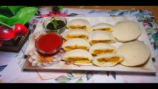 Stuffed idli recipe Aloo masala stuffed idli recipe Gits rice idli recipe  Easy Idli recipe [upl. by Asetal]