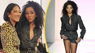 Kimora Lee Simmons Daughter Aoki Lee Set The STAGE On Fire At Sergio Hudson Fashion Show [upl. by Llednol]