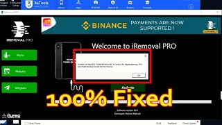 Unable to Load dll mobiledevice dll iRemoval Pro Driver Error Fix 100 frunlocker [upl. by Eisus]