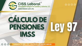 Cálculo de Pensiones IMSS  Ley 97 [upl. by Anitap778]