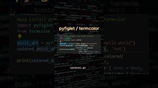 PYFIGLET py python kod kodlama programlama yazılım bilişim developer software [upl. by Keppel]