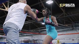 Claressa Shields  FIGHT WEEK WORKOUT HIGHLIGHTS vs Maricela Cornejo  DAZN Boxing [upl. by Soulier]