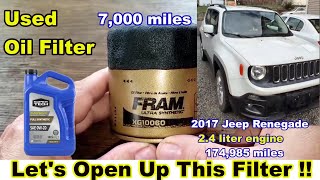 Fram Ultra XG10060 Oil Filter Cut Open Used Fram Ultra Oil Filter Cut Open [upl. by Adamina935]