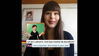 Was ist dein Beruf   Wortschatz  German A1C2  learngerman deutschlernen deutschkurs [upl. by Elise]