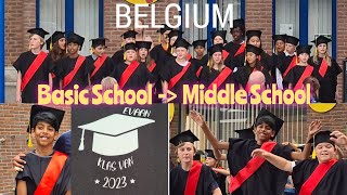 Graduate from Primary School to Secondary School  Celebrations in Belgium School [upl. by Gilberto]