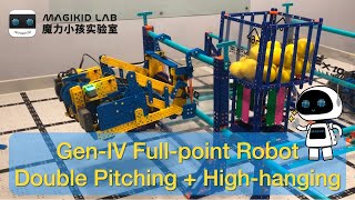 VEX IQ 20212022 Pitching In GenIV Fullpoint Robot Double Pitching  Highhanging [upl. by Anida]