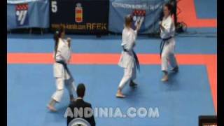 Bunkai Karate Kata Anan kata ganadora de las Campeonas de Europa [upl. by Maurizio]