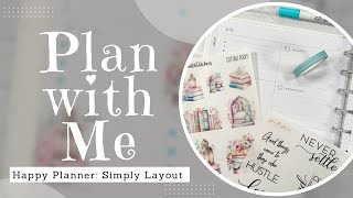 PLAN WITH ME  Happy Planner Simply Layout  Happy Planner Dashboard Layout  PWM  71023 [upl. by Noivart990]