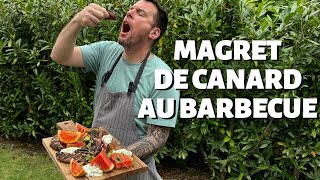 RECETTE DE NORBERT  MAGRET DE CANARD AU BARBECUE [upl. by Nnairahs]