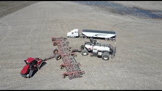 Case Quadtrac 580 mit 23m Sähmaschine auf einer Farm in Canada 🇨🇦 [upl. by Nuavahs]