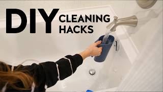 CLEANING HACKS with DIY CLEANERS [upl. by Ipoillak]