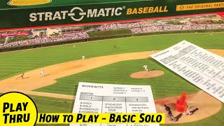 How to Play STRATOMATIC BASEBALL with a Solo Playthrough [upl. by Un]