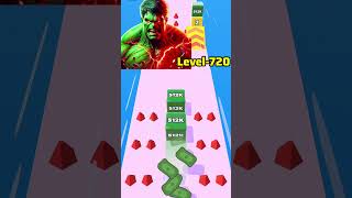 Levelup challenge ⏫🕹️ Jelly Run 2048 jellyrun2048hulkmarvel funnygamingbgmifreefirestackball [upl. by Wooldridge]