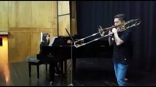 Ernst Sachse Concertino for Trombone and Piano [upl. by Heloise]