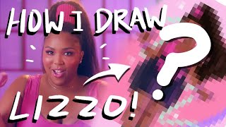 How I Draw a Full Figured Baddie  Lizzo Fan Art  by Christina Lorré [upl. by Mcconnell]