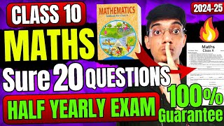 Maths Half Yearly KHATAM in 1 Video🔥 Class 10 [upl. by Champ423]