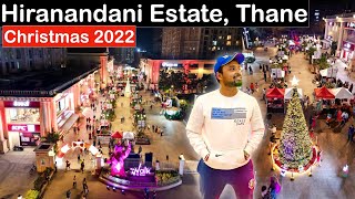 THE BEST CHRISTMAS CELEBRATION In THANE  Hiranandani Estate  The Walk  CINEMATIC VLOG [upl. by Lindahl]