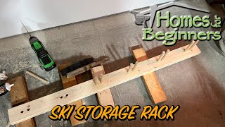 How to Make a Ski Storage Rack [upl. by Yuria]