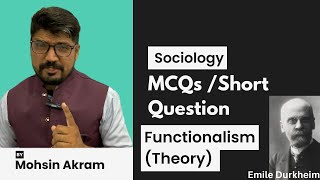 Sociological Theories  Functionalism by Emile Durkheim [upl. by Iridissa711]