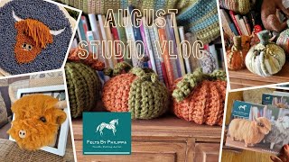 🎃 STUDIO VLOG 45  Pumpkins are in prepping for Yarndale crochet relaxation and business talk 👔 [upl. by Engen262]