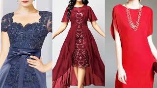 Most Beautiful Mother of Bride Party Wear Modern Ladies Girls Dress Plus Size Womens Clothing [upl. by Adiuqram]