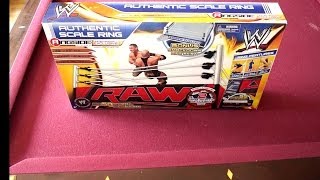 WWE Authentic Scale Ring Ringside Collectibles Exclusive Unboxing Construction amp Review [upl. by Einhpets215]