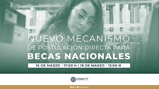 Nuevo mecanismo de postulación directa para becas nacionales Conacyt 2022 y transición al SNP [upl. by Orola]