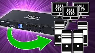 The Ultimate 4K KVM Switch w 4xPCs and 3xMonitors Control by TESmart [upl. by Anne]