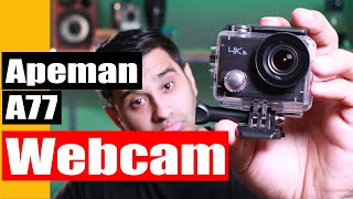 Apeman Action Camera as a webcam for streaming [upl. by Eimmac]