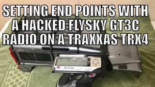 Setting Shift Servos On A Traxxas TRX4 Using A Hacked Flysky GT3c Radio [upl. by Leong]