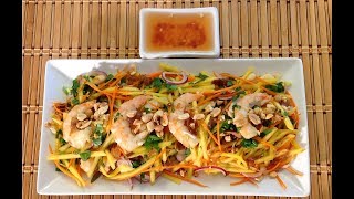 How To Make Vietnamese Green Mango SaladAsian Food Recipes [upl. by Yragerg]