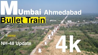 Bullet Train Update Valsad Gujarat  mumbai Ahmedabad Bullet Train 4k nhsrcl [upl. by Diao227]