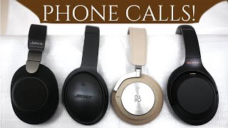 The best ANC Headphones for phone calls  Sony vs Bose vs Jabra vs Bang amp Olufsen Mic Quality Test [upl. by Ettinger]