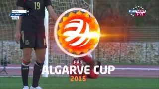 Algarve Cup 2015 Deutschland Brasilien 1 Halbzeit [upl. by Mychael818]