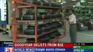 Goodyear announces delisting of shares from BSE [upl. by Hnil]